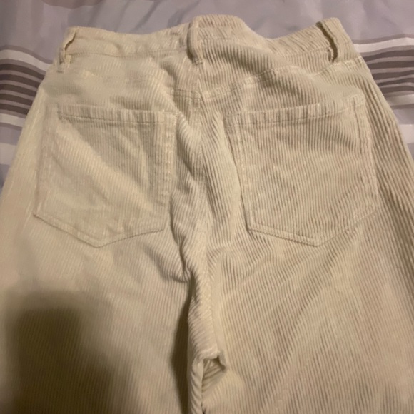 Cream mom style corduroy pants - Picture 3 of 3